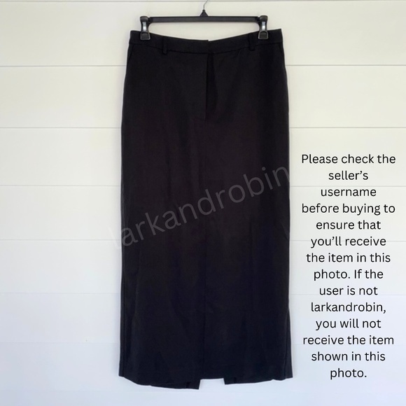 NEW Reformation Cairo Maxi Skirt Black 10 - Picture 10 of 17
